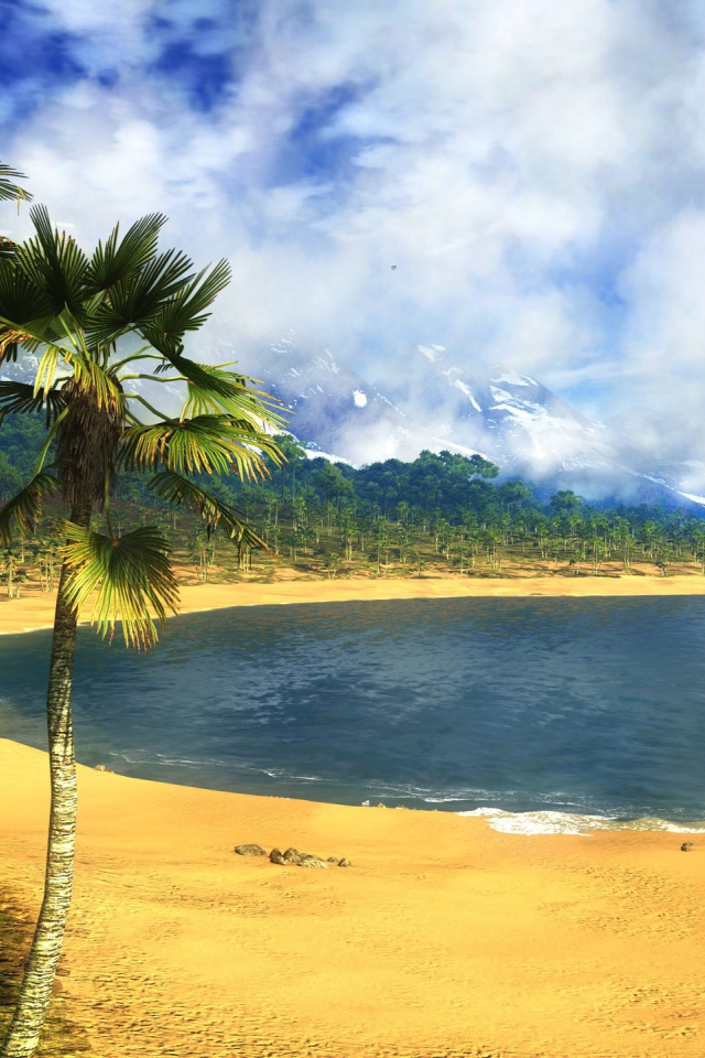 Пляж у лагуны