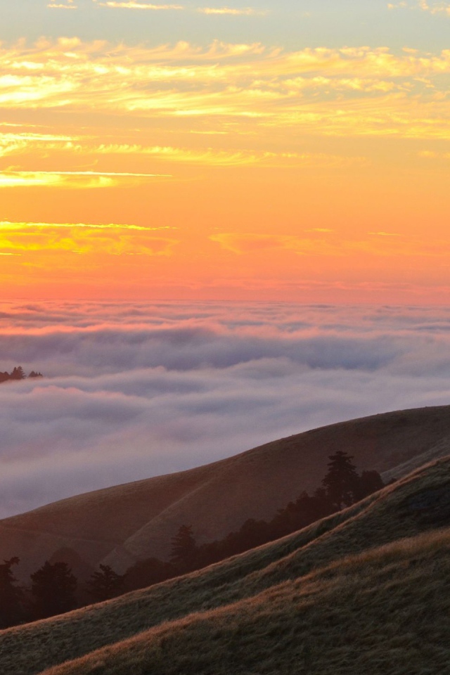 Закат над облаками
