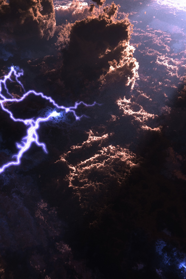 Вид на грозу сверху