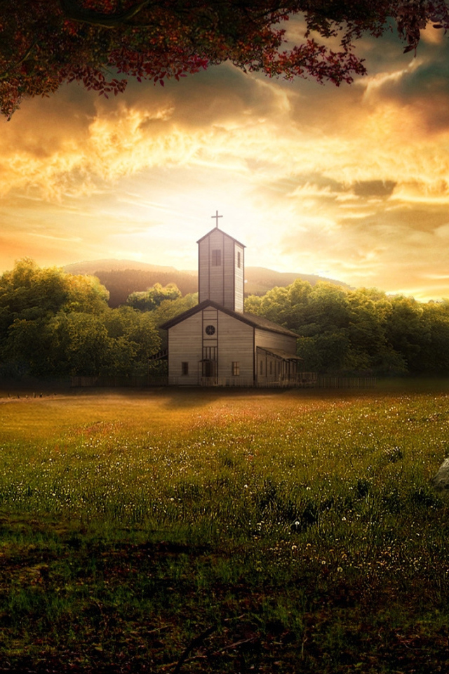 Костел на природе