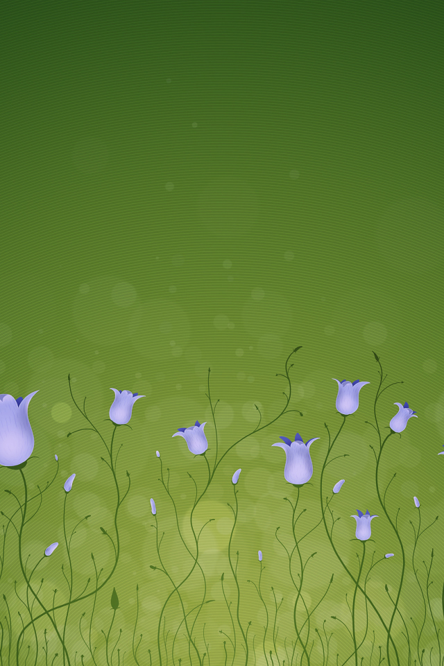 Красивый рисунок цветы колокольчики