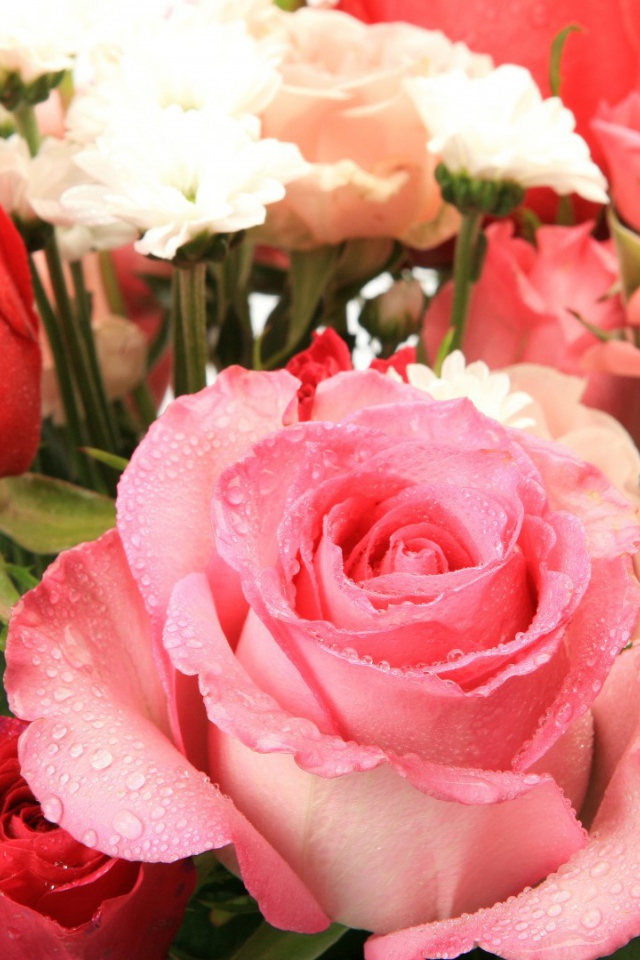 Букет из влажных роз