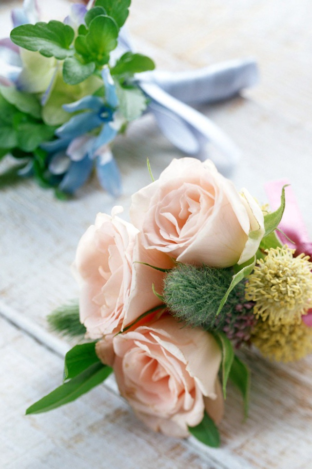 Декоративные букеты цветков