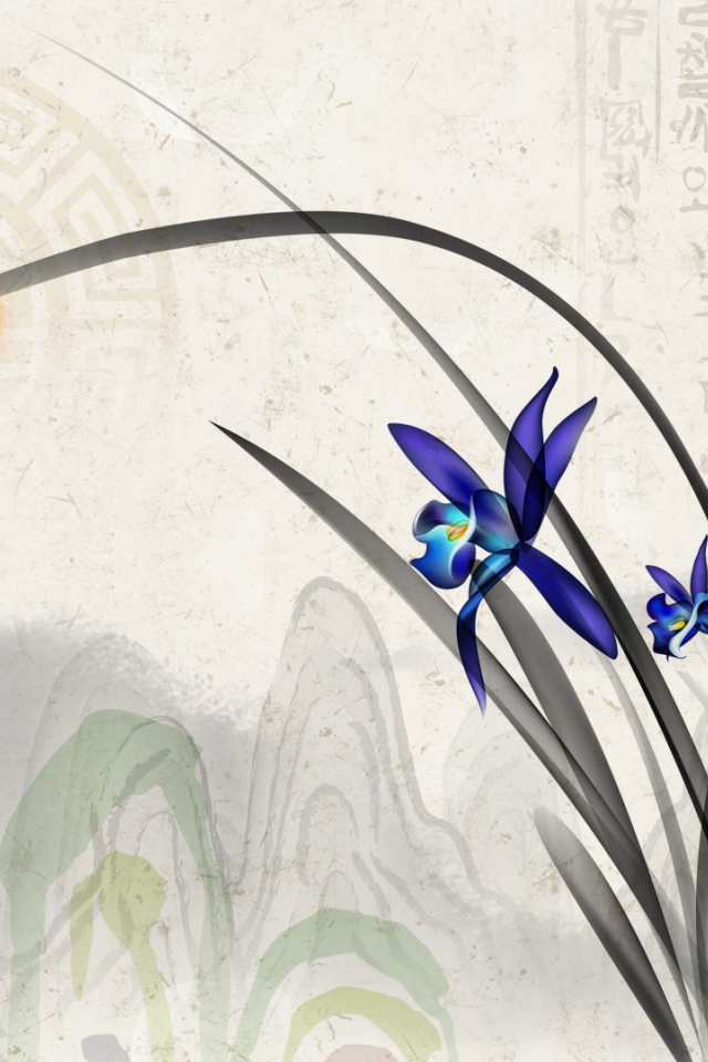 Ирис на картине