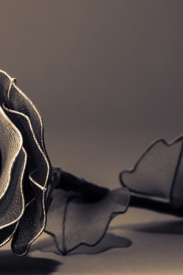 Роза из фатина