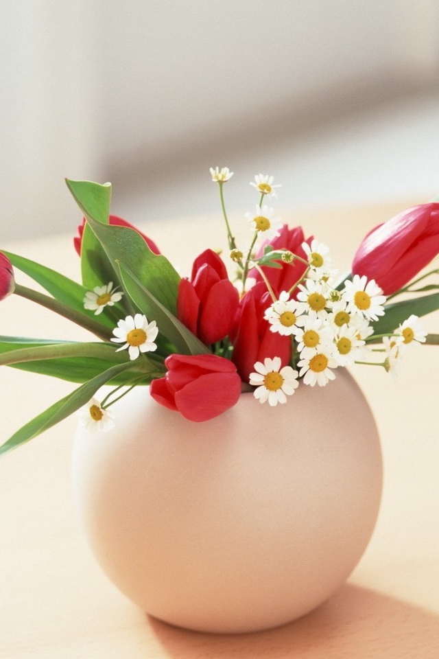 Ваза с цветами