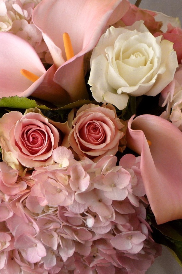 Свадебный букет с розами