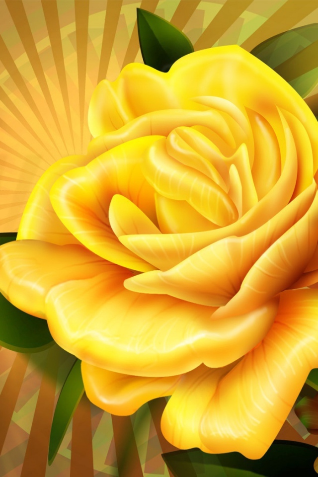 Желтая роза 