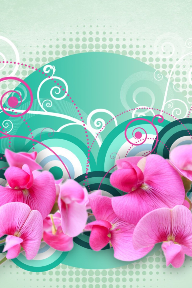 Рисунок с орхидеями