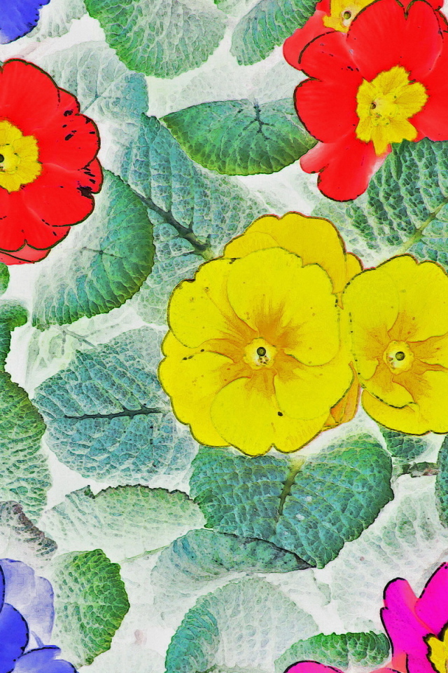 Цветочные обои