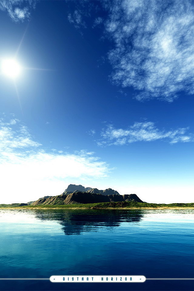 Необитаемый остров в океане