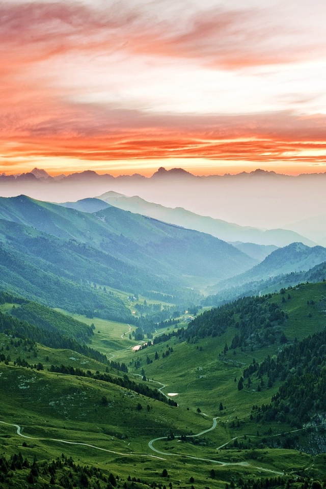 Горный пейзаж Италии