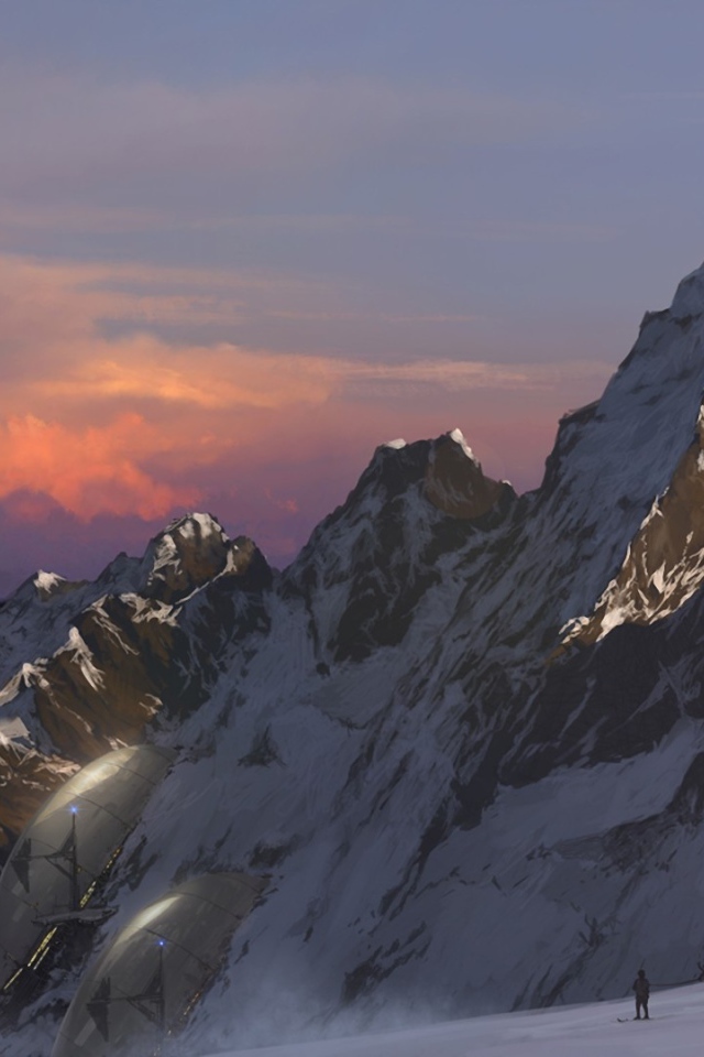 Оленьи упряжки в горах