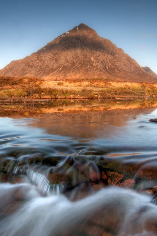 Река на горном плато