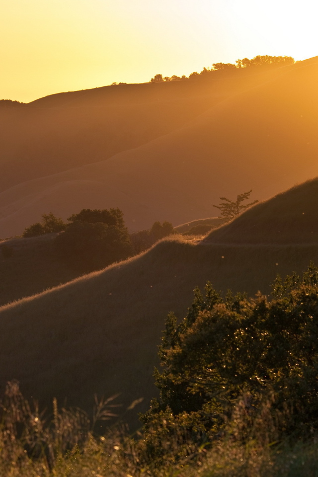 Солнечный свет в горах