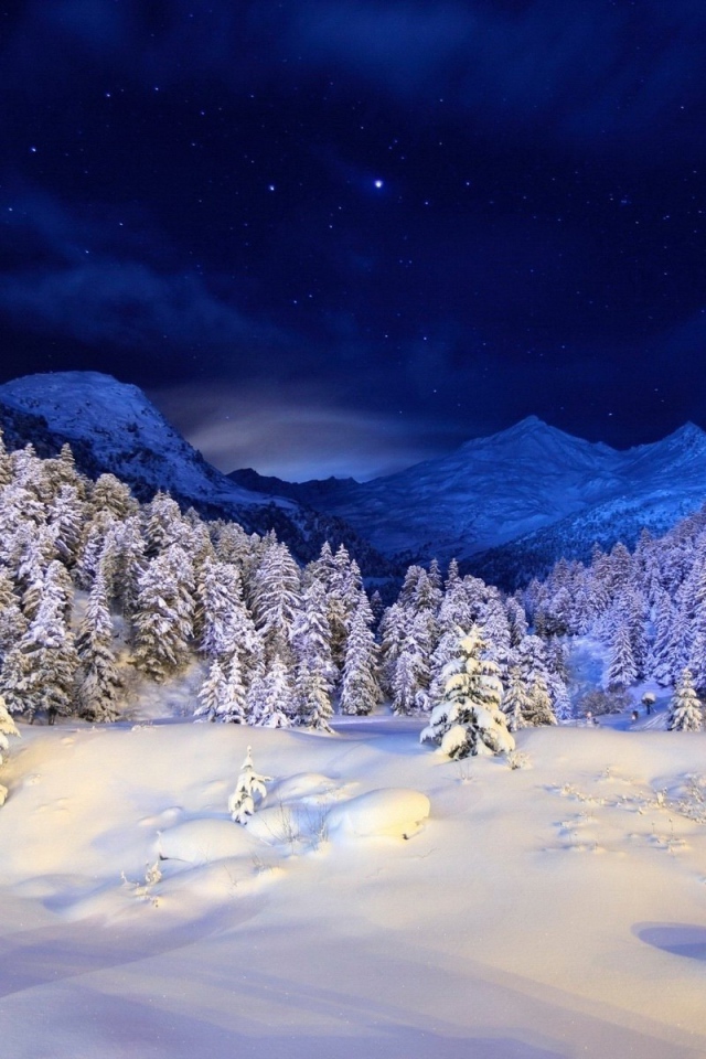 Зима в горах