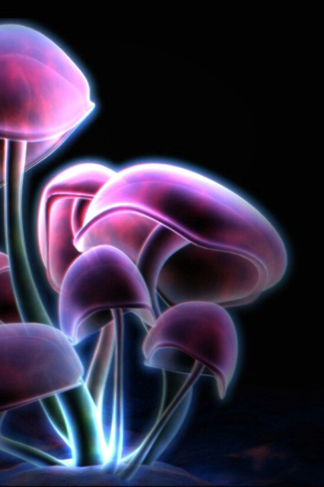 	  Purple mushrooms