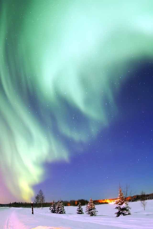 Северное полярное сияние