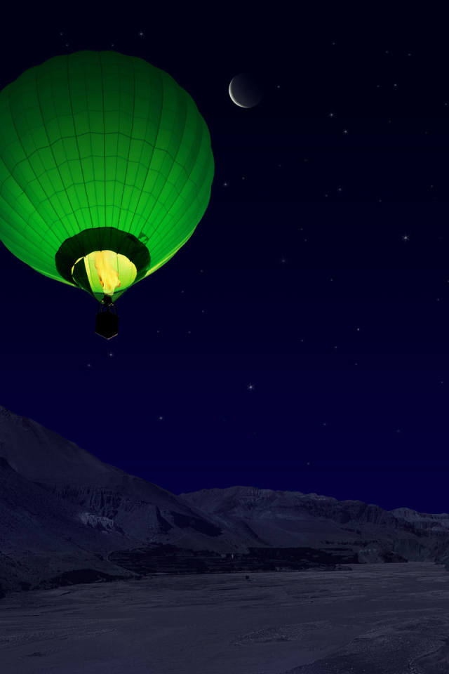 Ночной полет на воздушном шаре