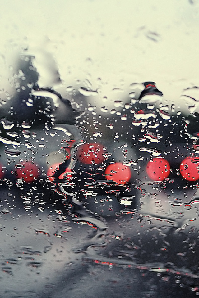 Вид через мокрое стекло