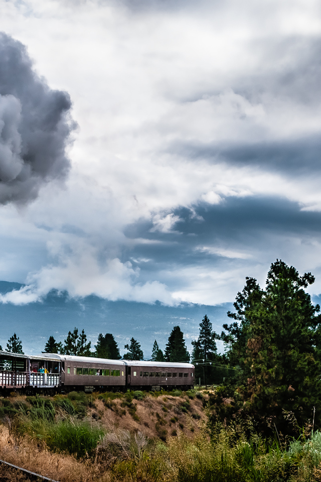 Ретро паровоз в Канаде