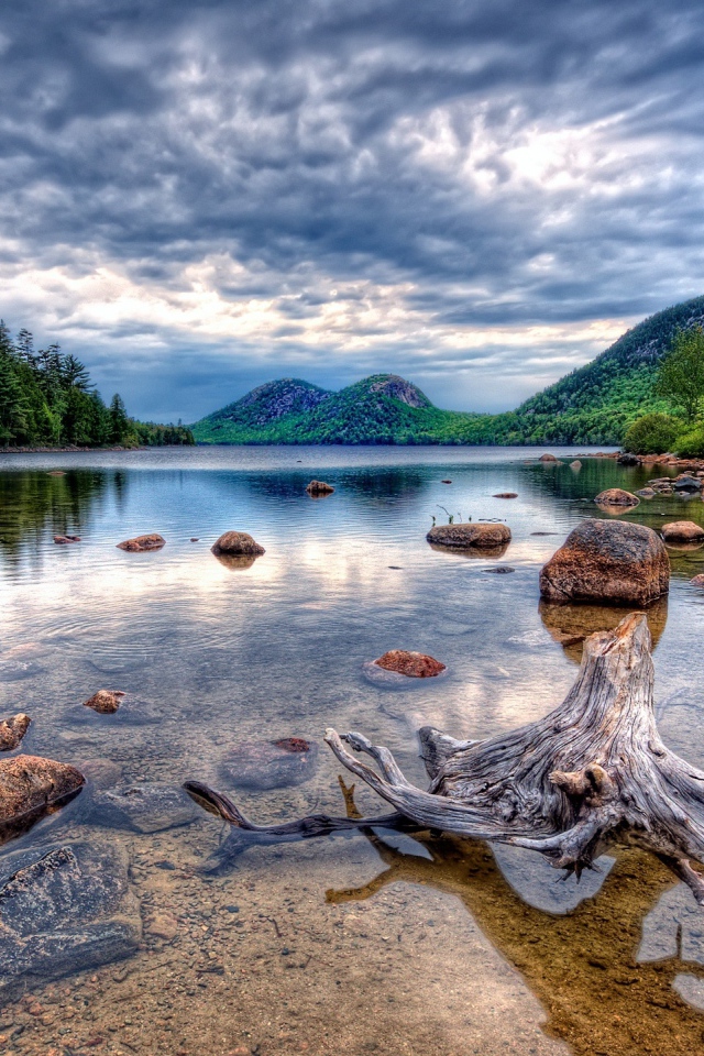 Красивое дикое озеро