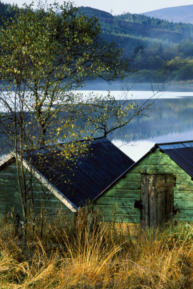 Деревянный Дом на озере