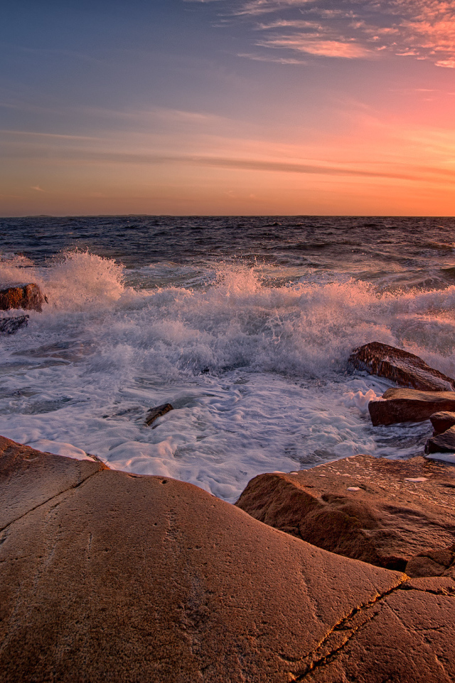 Прибой на закате