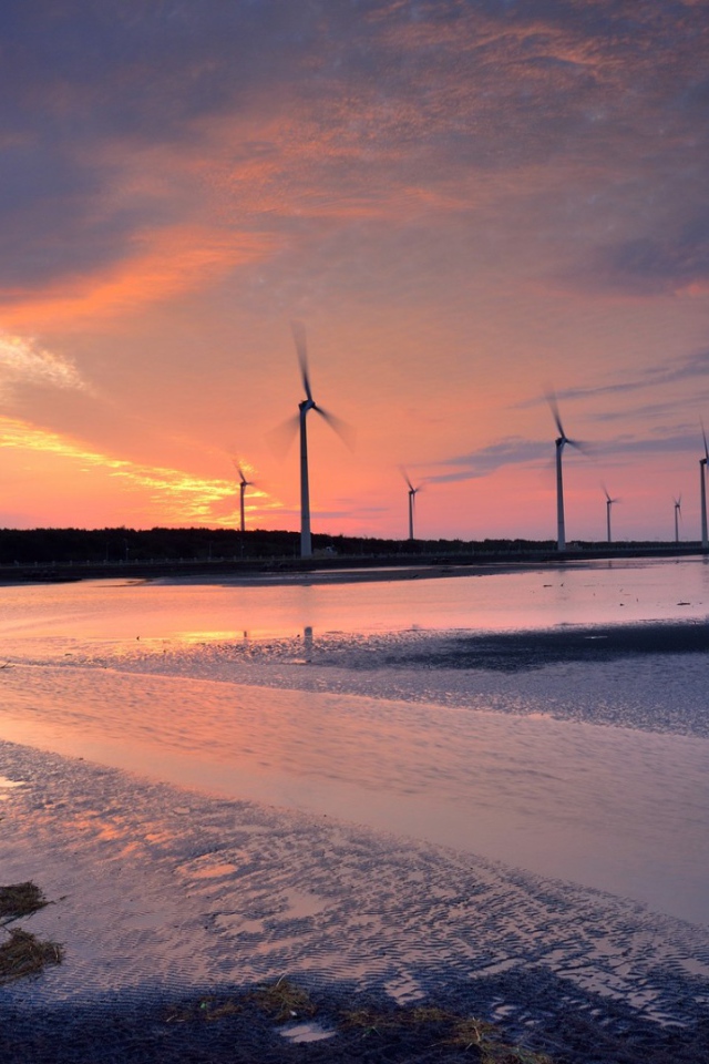 Ветряки на побережье