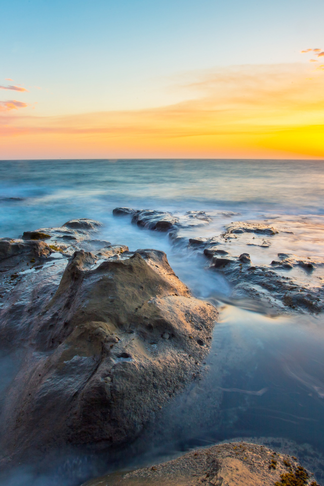 Красивый закат в США