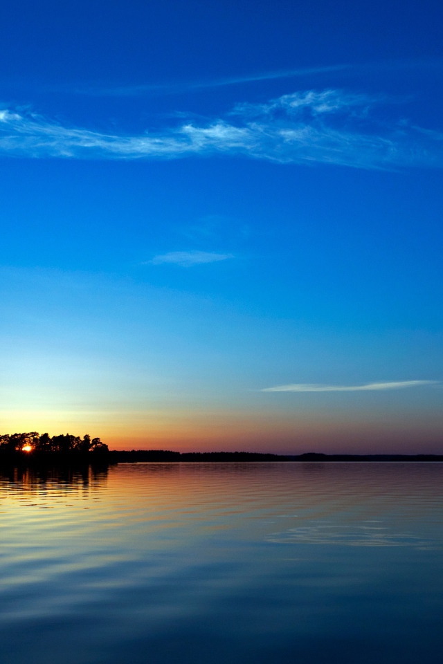 Голубой закат