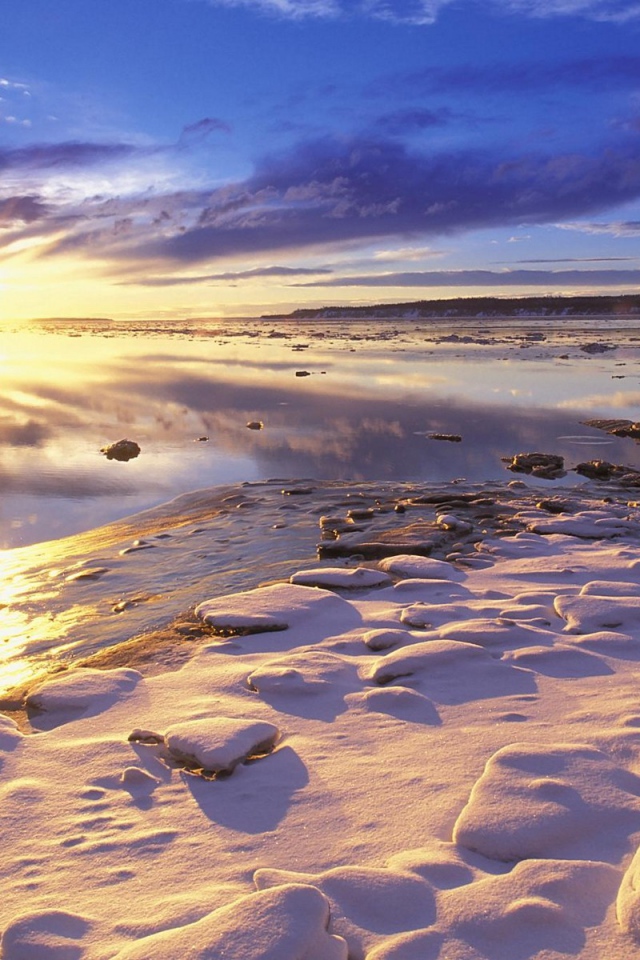 Закат на севере