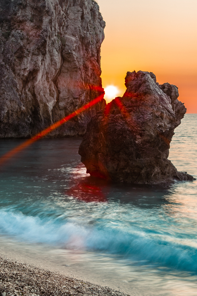 Закат на острове Лефкада