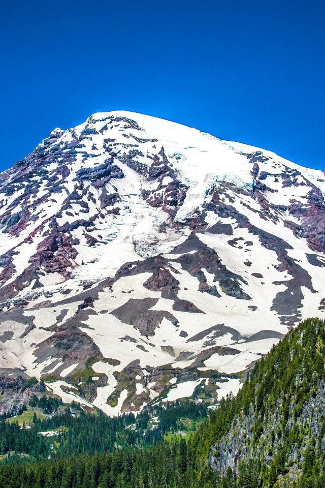 Стратовулкан Рейнир, штат Вашингтон, США