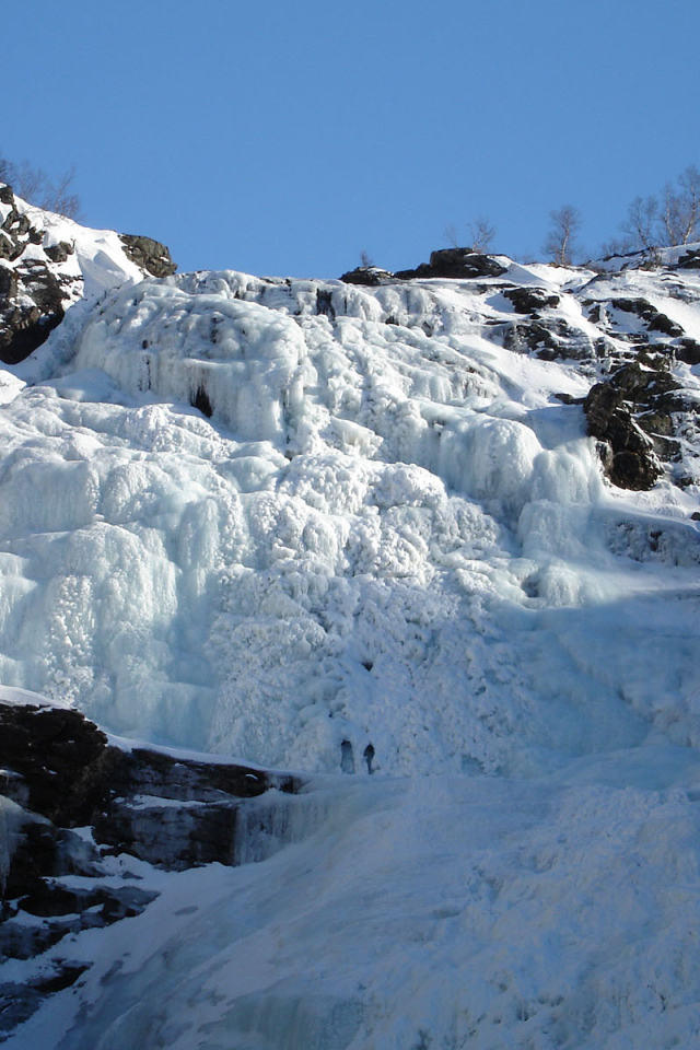 Замерзший водопад Кьосфоссен