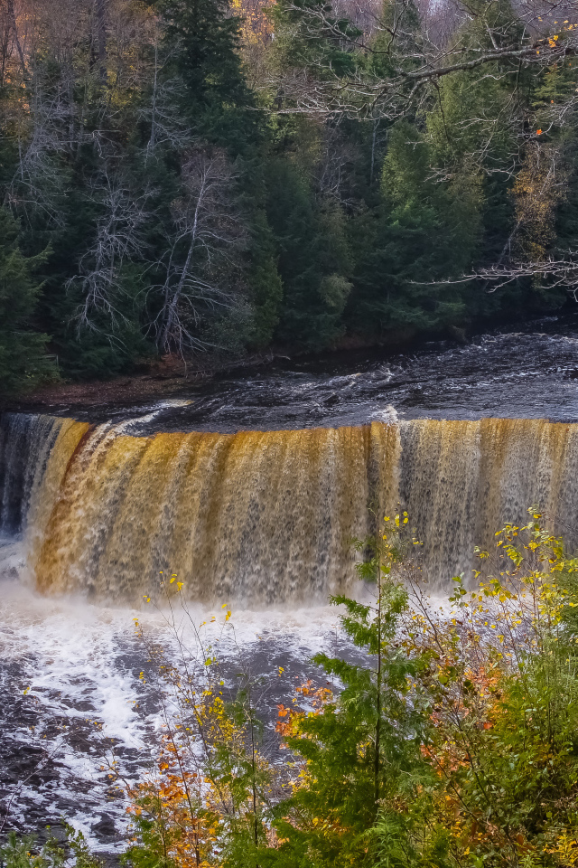 Коварный водопад среди леса