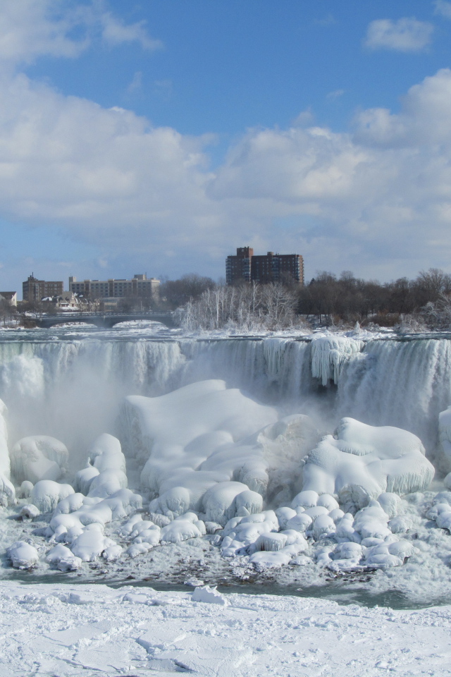 Виз на замерзший водопад Ниагара с Американской стороны