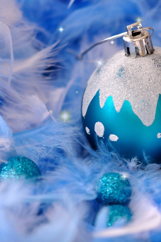 Синий шарик на Новый год