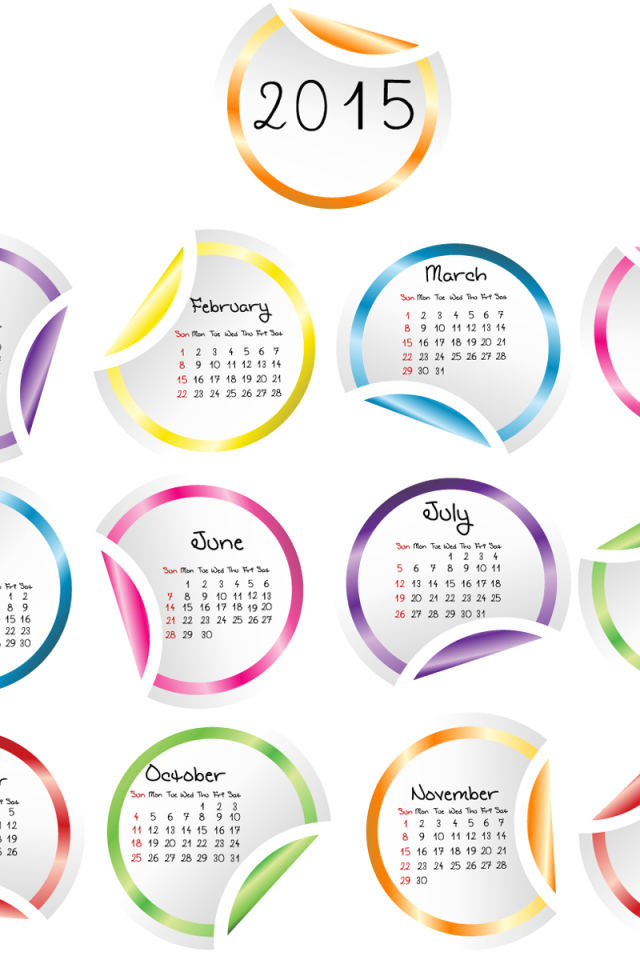 Календарь на Новый Год 2015