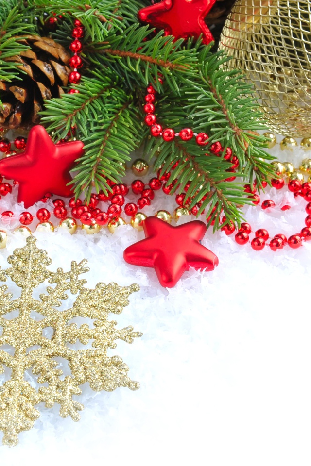 Золотая снежинка