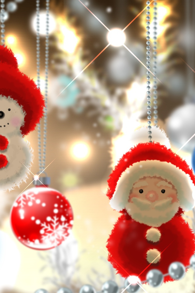 Игрушки Дед Мороз и снеговик