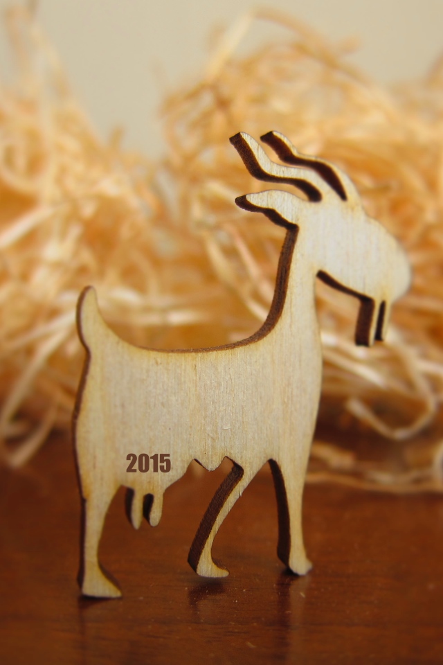 Деревянная коза на Новый Год