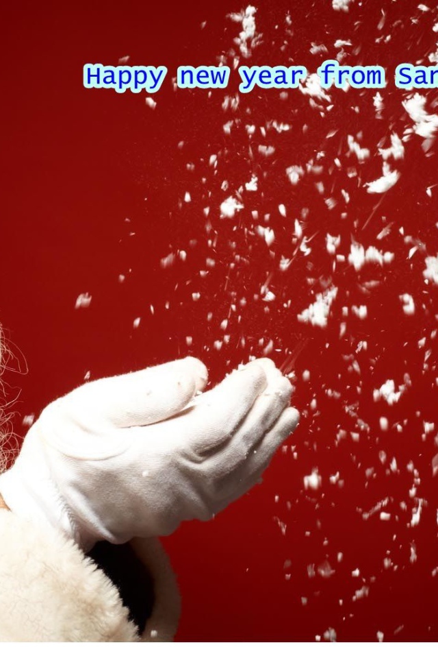 Санта желает Счастливого Нового года