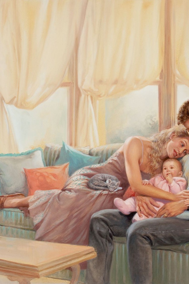 Семья с близнецами