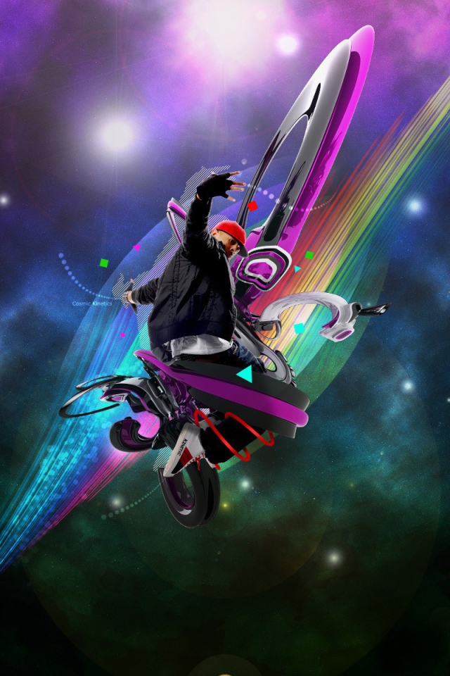 Абстракция с танцором