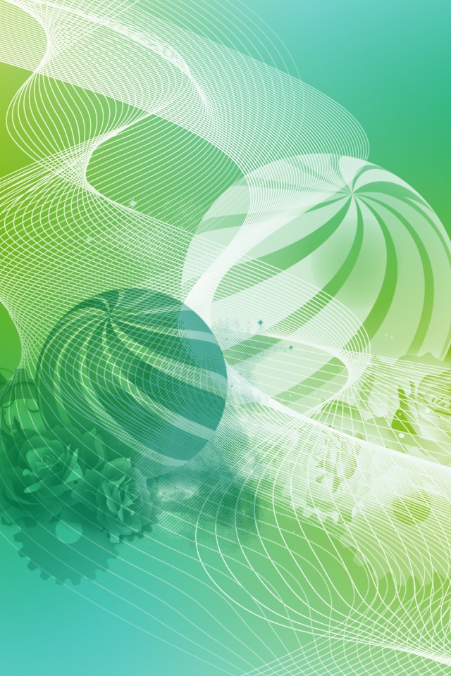 Шары цветы и паутина