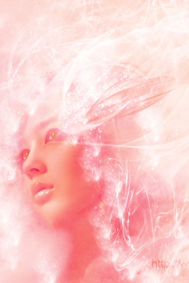 Лицо с горящими глазами