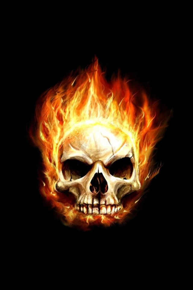 Огненный череп