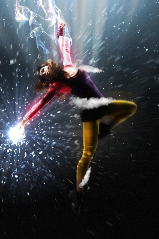 Девушка в полете