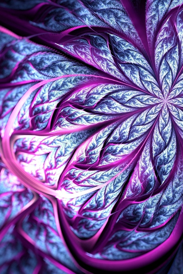 Сиреневый абстрактный цветок